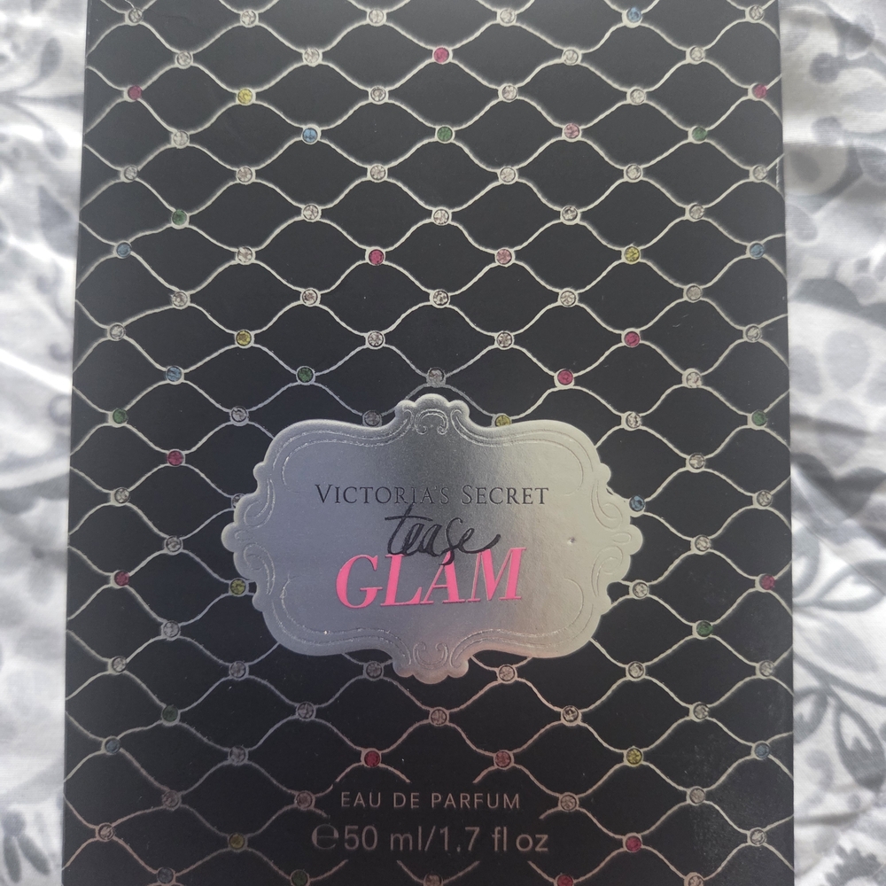 Victoria's Secret Tease Glam Perfume with Black and Pink Design